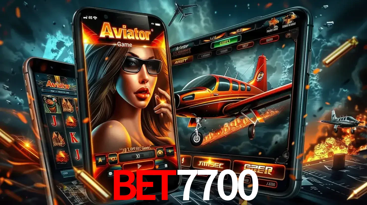 O popular jogo de apostas Aviator exibido em vários celulares e tablets, mostrando a interface emocionante e a ação de voo disponíveis para jogar agora no bet7700.