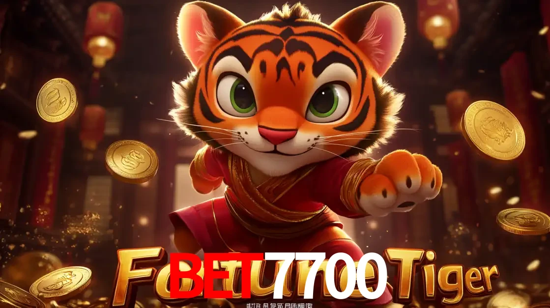 O carismático mascote do jogo de slot Fortune Tiger, um tigre fofo em pose de artes marciais, pronto para trazer sorte e multiplicadores de ganhos no cassino online bet7700.